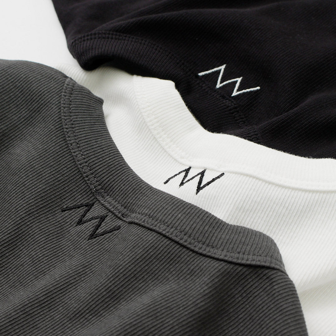 YENN(イェン) ショートスリーブ リブ Tシャツ