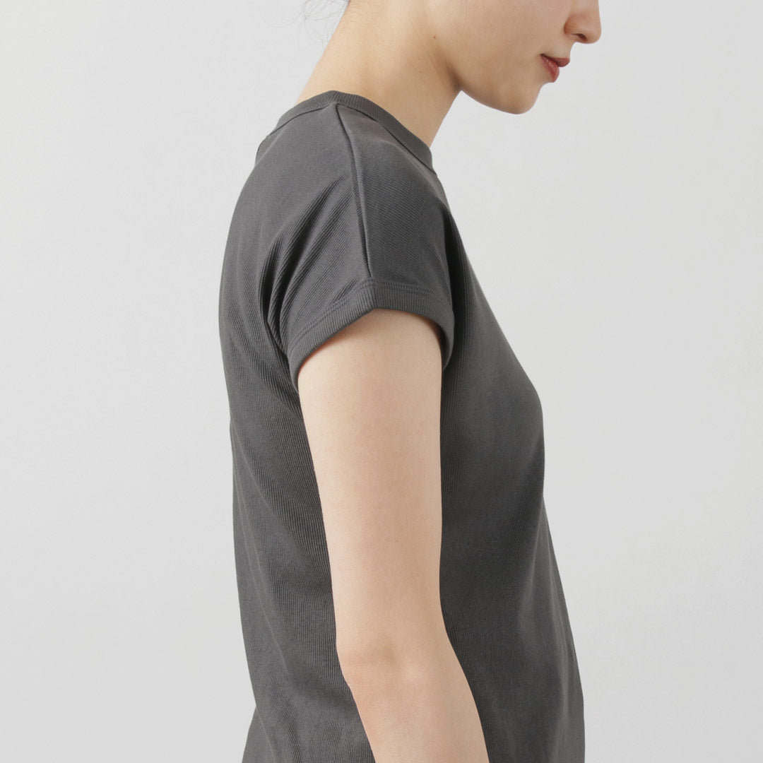 【20%OFF】YENN(イェン) ショートスリーブ リブ Tシャツ 2024年モデル