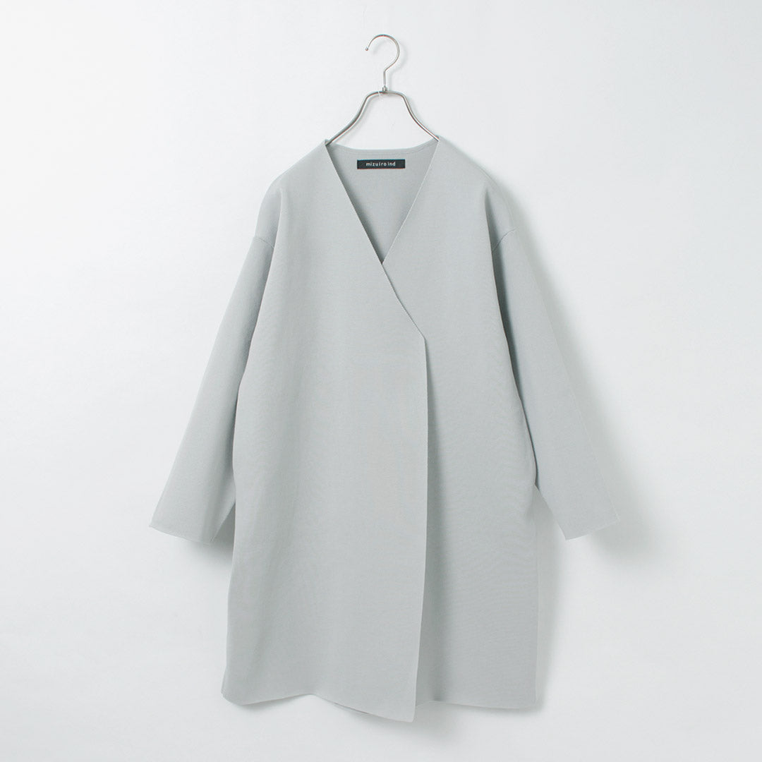 mizuiro ind(ミズイロインド) Vネック ニットジャケット
