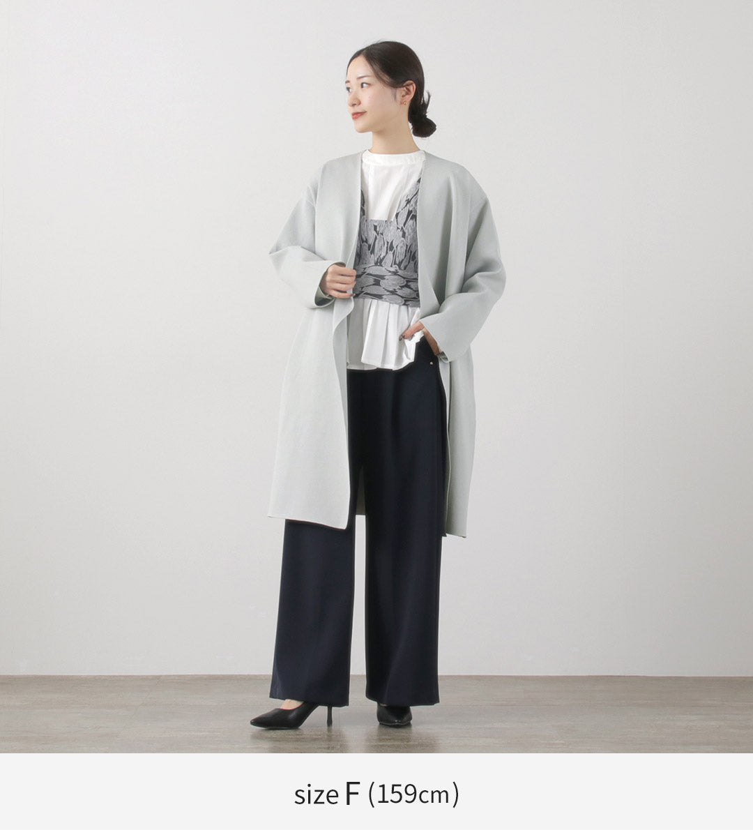 mizuiro ind(ミズイロインド) Vネック ニットジャケット