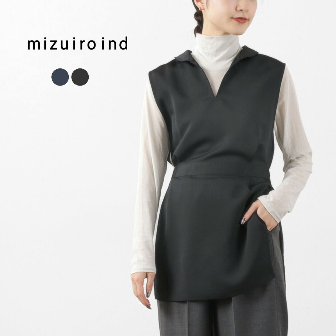 【50%OFF】mizuiro ind(ミズイロインド) チュニック ベスト