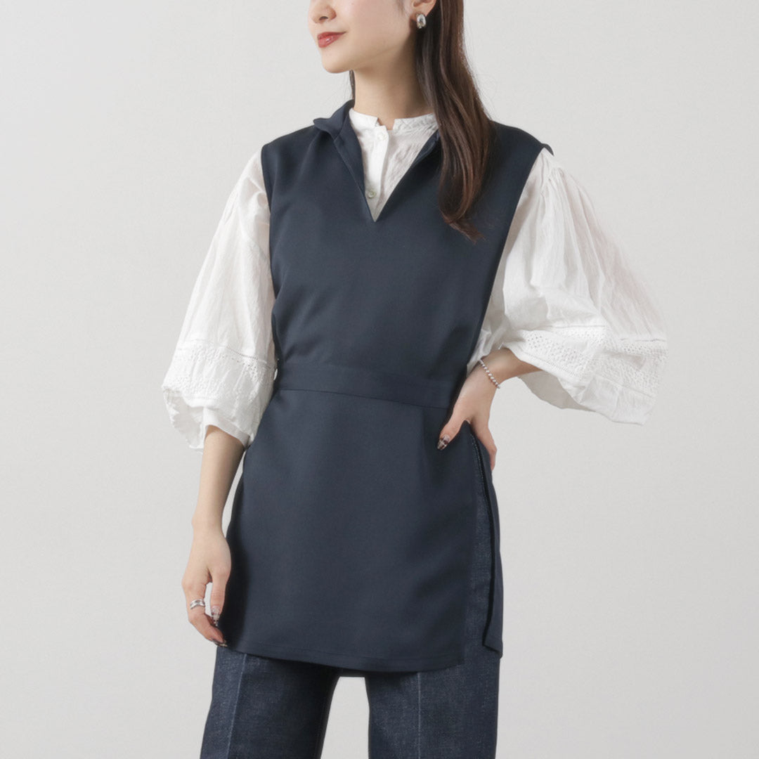 【30%OFF】mizuiro ind(ミズイロインド) チュニック ベスト