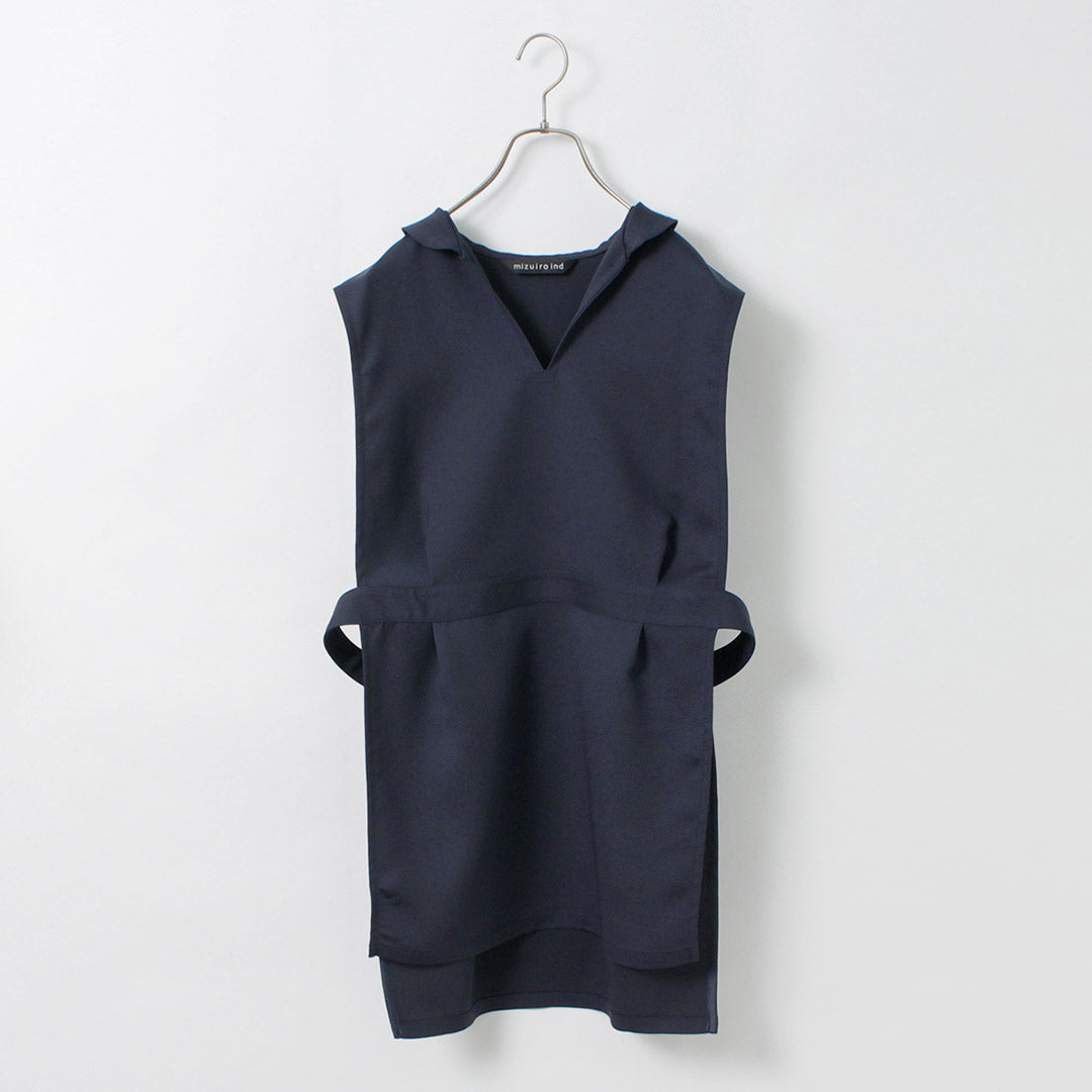 【30%OFF】mizuiro ind(ミズイロインド) チュニック ベスト