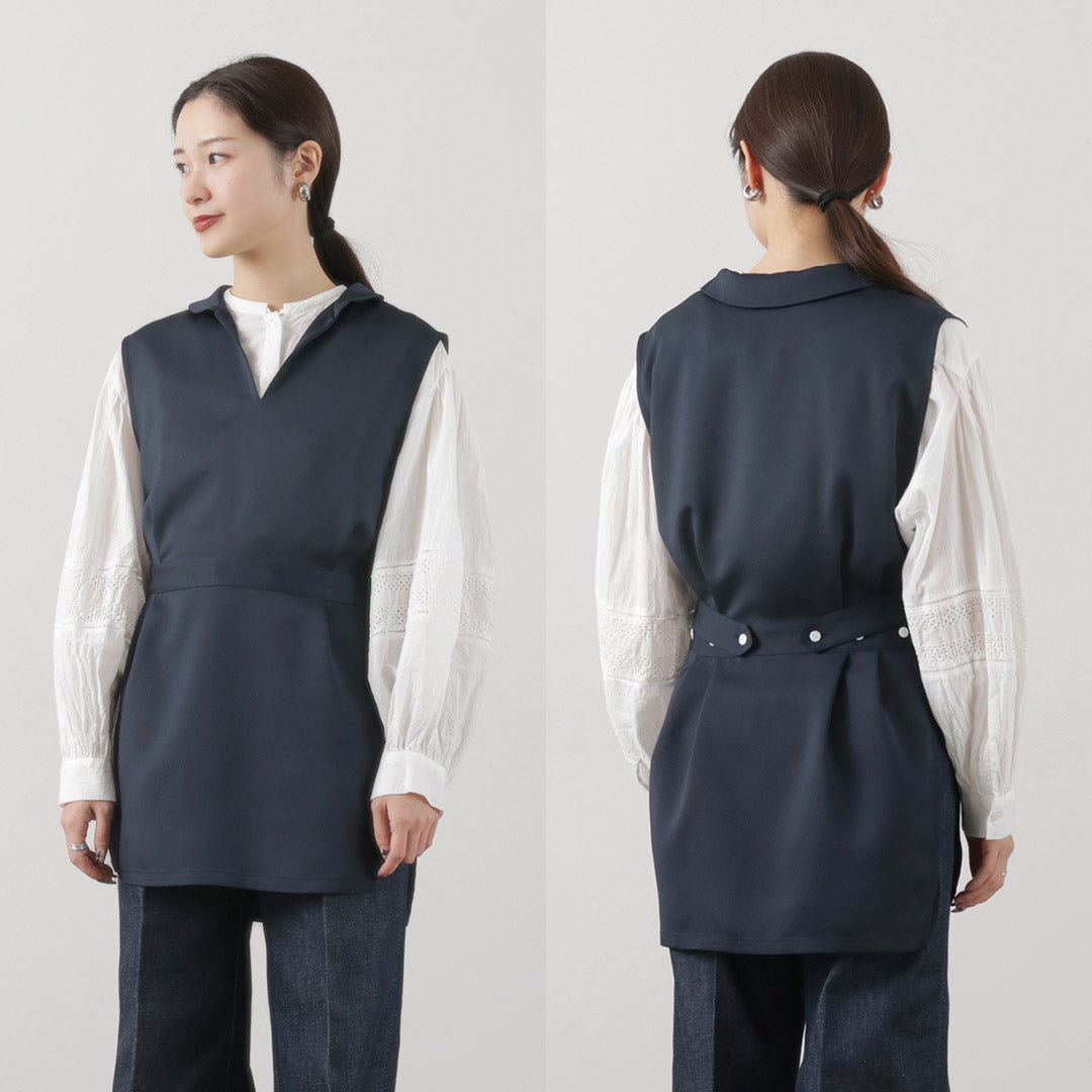【30%OFF】mizuiro ind(ミズイロインド) チュニック ベスト