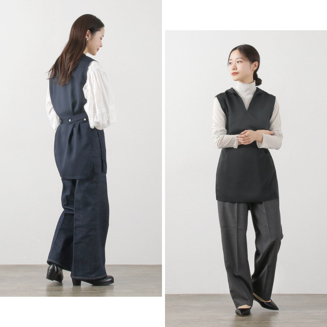 【30%OFF】mizuiro ind(ミズイロインド) チュニック ベスト
