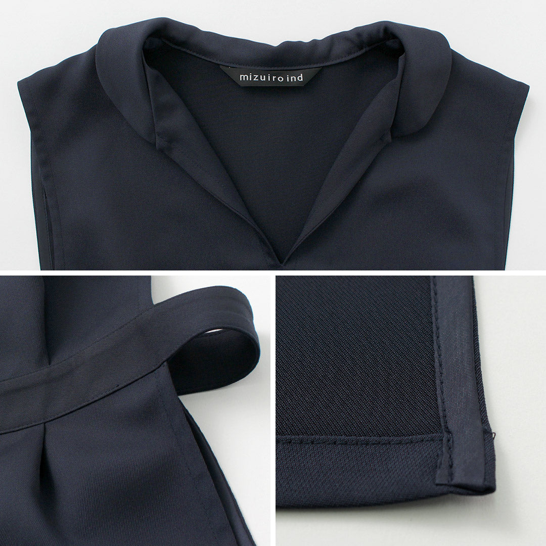 【30%OFF】mizuiro ind(ミズイロインド) チュニック ベスト