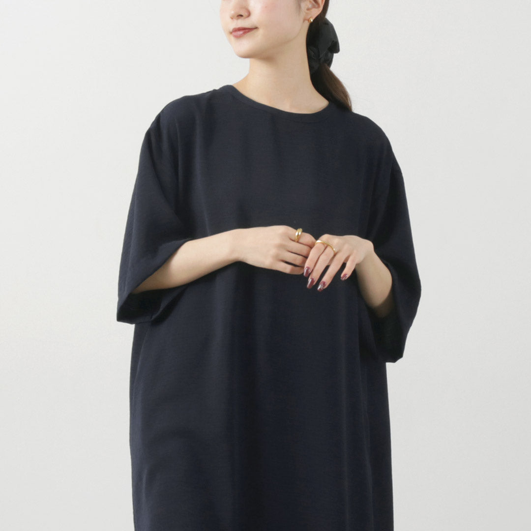 mizuiro ind(ミズイロインド) Aライン ワイドスリーブ OP