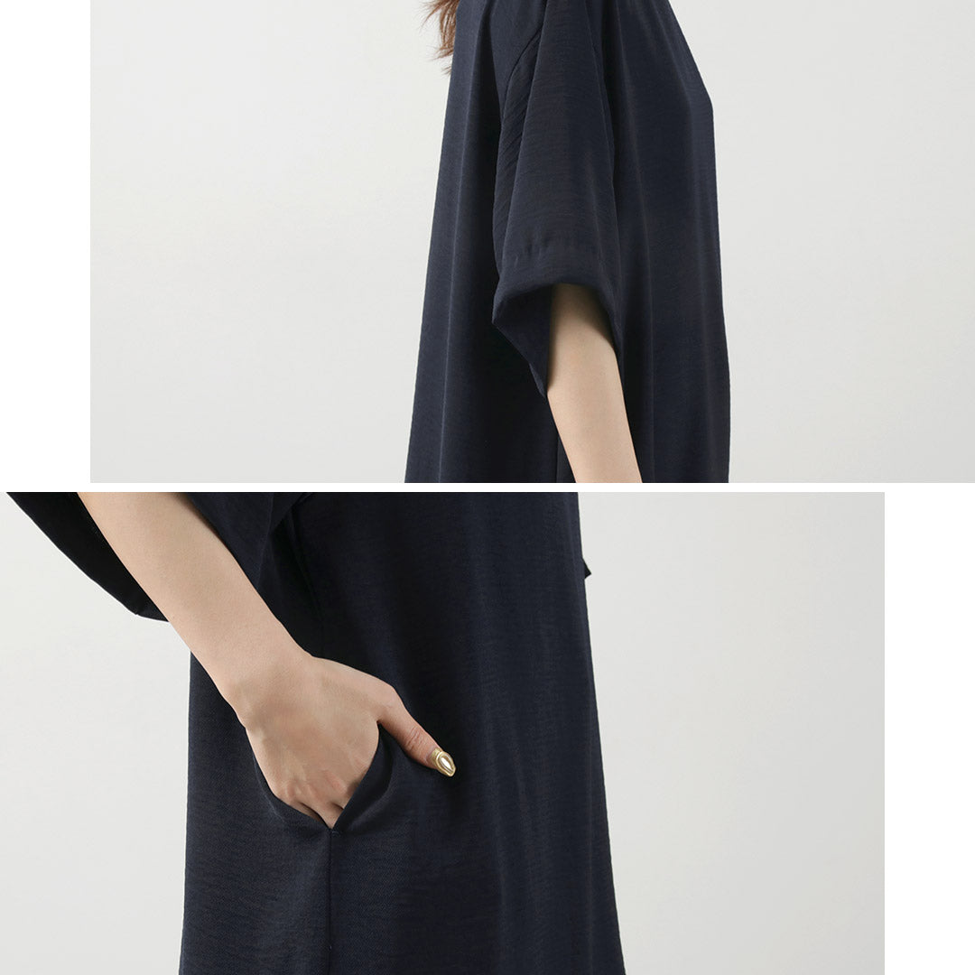 mizuiro ind(ミズイロインド) Aライン ワイドスリーブ OP