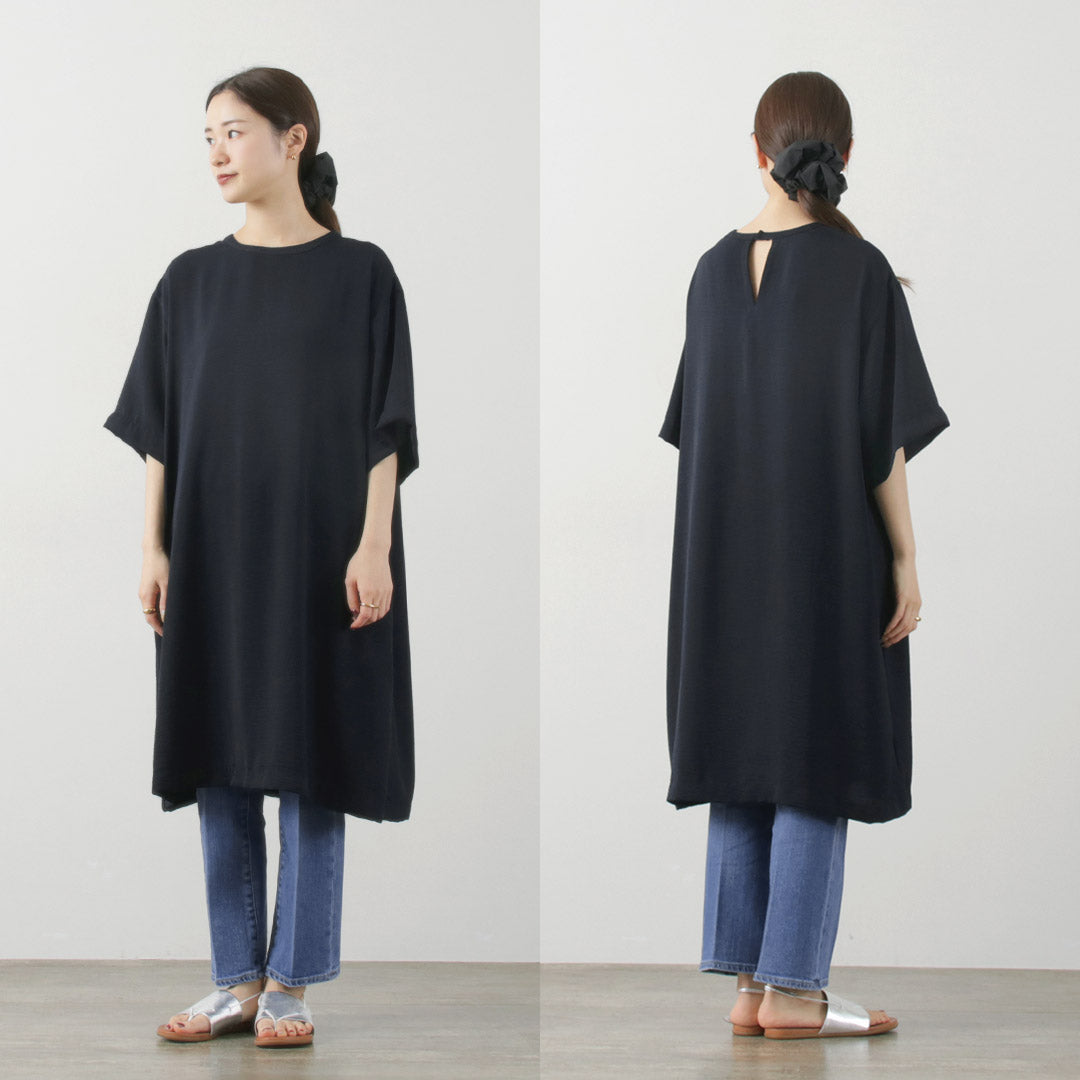 mizuiro ind(ミズイロインド) Aライン ワイドスリーブ OP