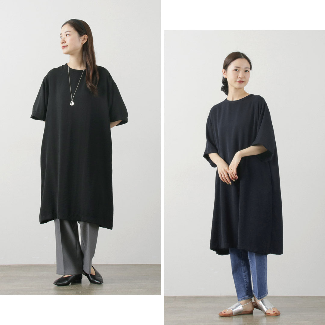 mizuiro ind(ミズイロインド) Aライン ワイドスリーブ OP