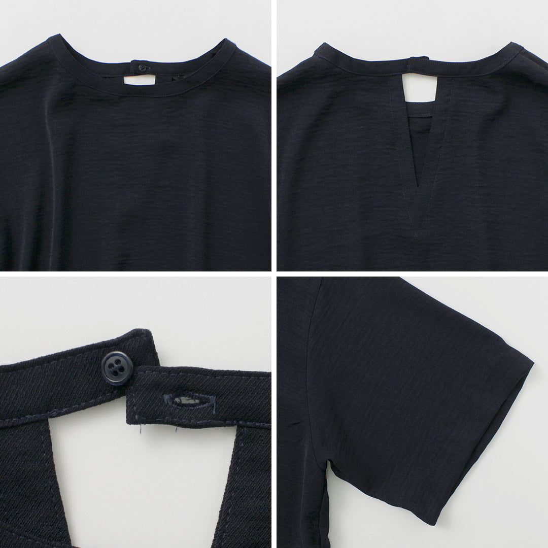 mizuiro ind(ミズイロインド) Aライン ワイドスリーブ OP