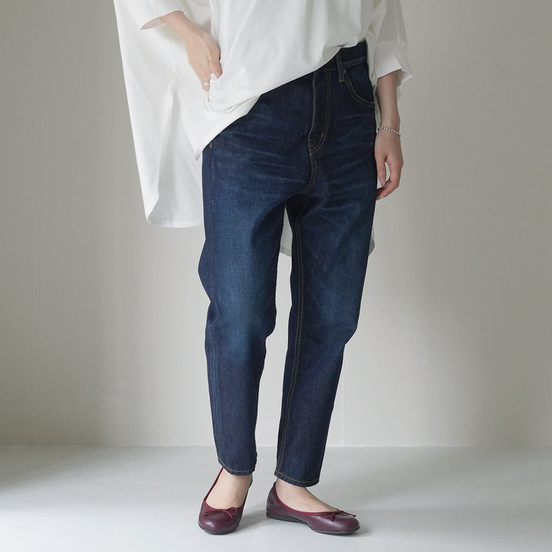 mizuiro ind(ミズイロインド) ハイウエスト デニム 加工