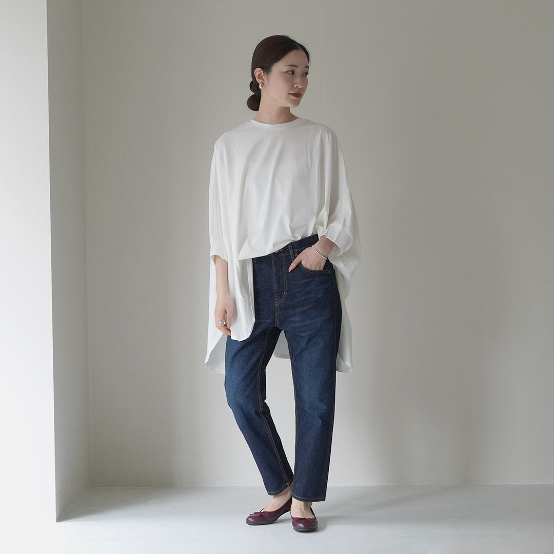 mizuiro ind(ミズイロインド) ハイウエスト デニム 加工