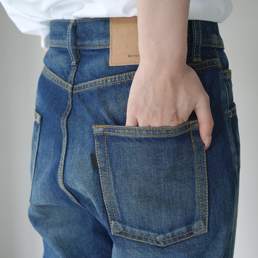 mizuiro ind(ミズイロインド) ハイウエスト デニム 加工