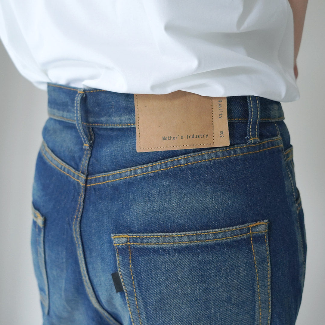 mizuiro ind(ミズイロインド) ハイウエスト デニム 加工