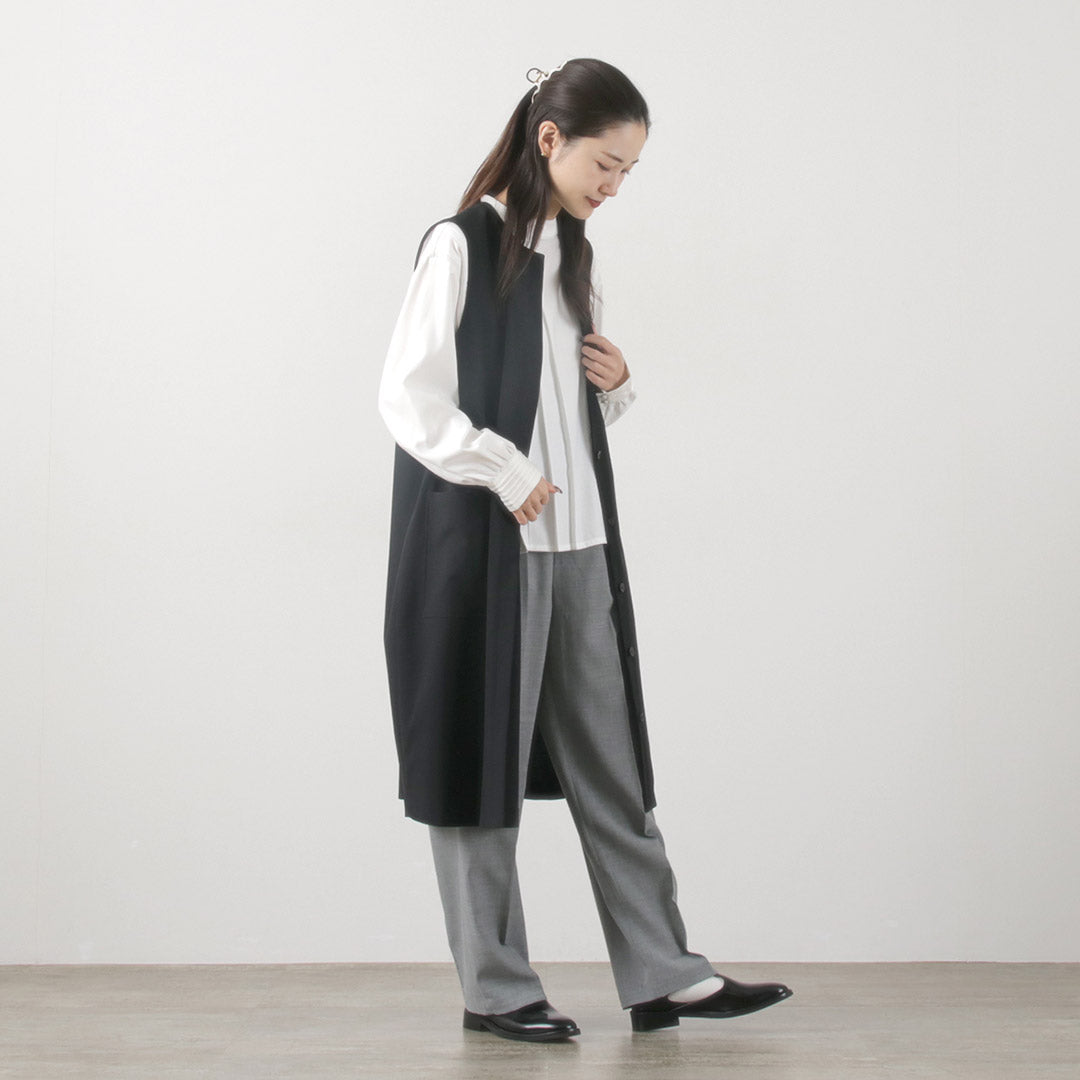 mizuiro ind(ミズイロインド) センタープレス ワイドスラックス