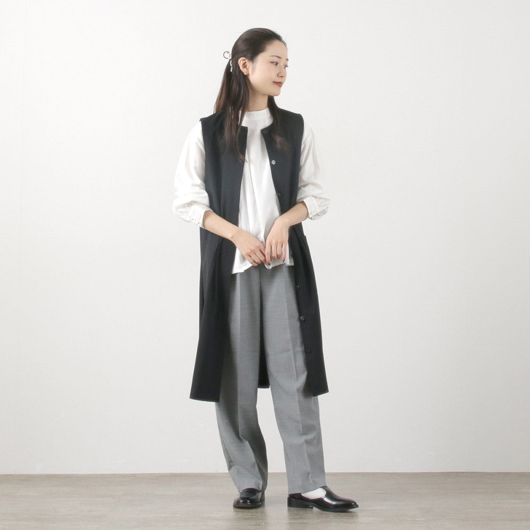 mizuiro ind(ミズイロインド) センタープレス ワイドスラックス