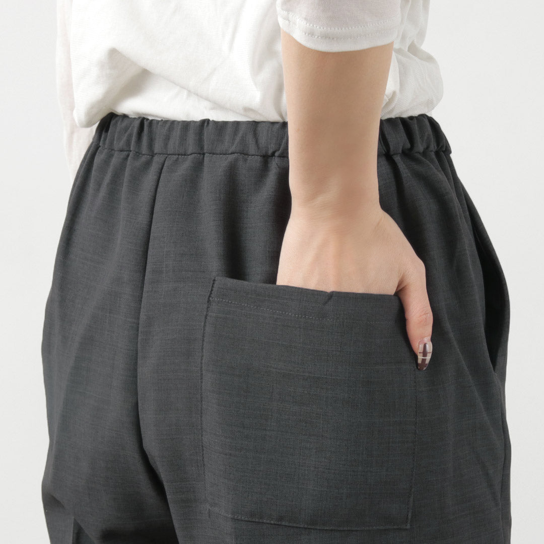 mizuiro ind(ミズイロインド) センタープレス ワイドスラックス