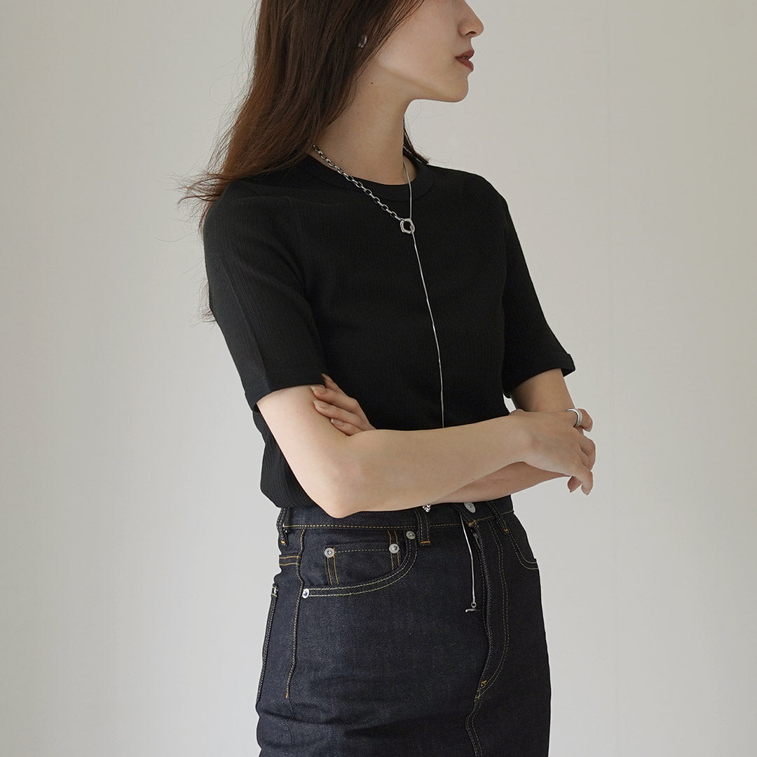 ETRE TOKYO(エトレトウキョウ) アイレットリブボックスプルオーバー 1224312161-0