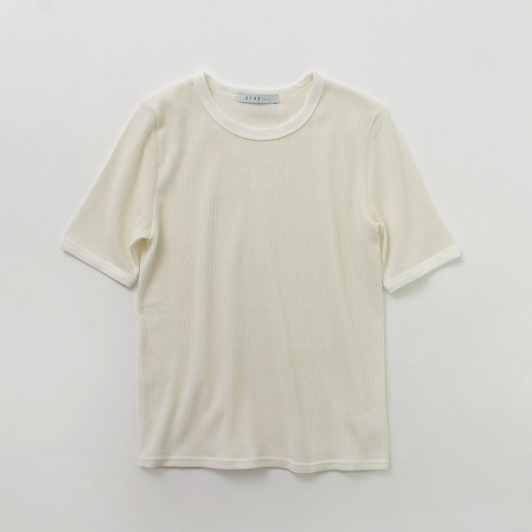 ETRE TOKYO(エトレトウキョウ) アイレットリブボックスプルオーバー 1224312161-0