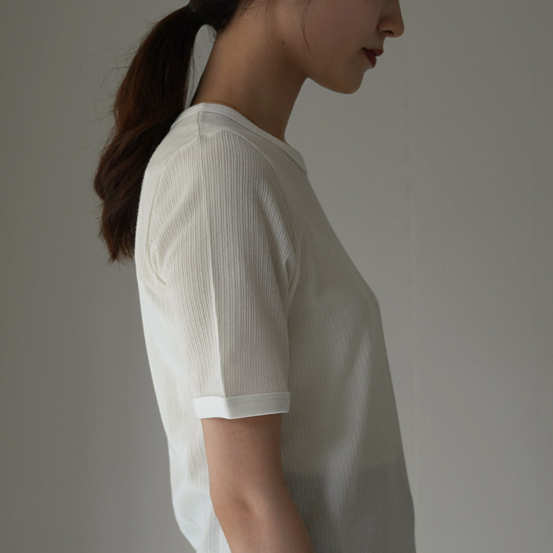 ETRE TOKYO(エトレトウキョウ) アイレットリブボックスプルオーバー 1224312161-0