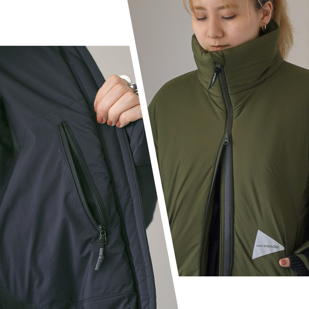 AND WANDER(アンドワンダー) トップ フリース コート (W)