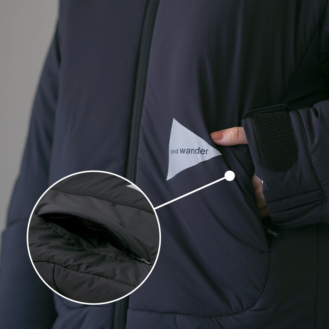 AND WANDER(アンドワンダー) トップ フリース コート (W)