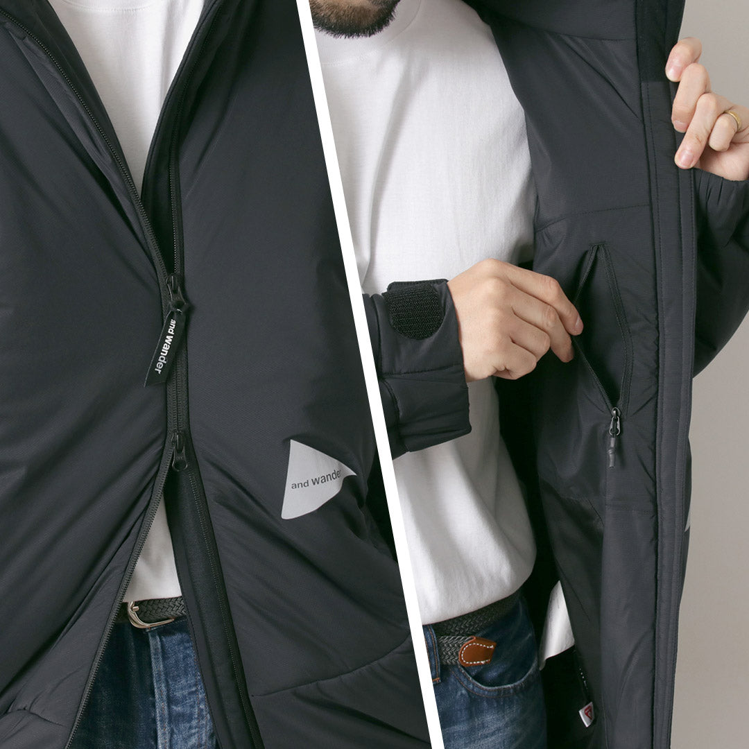 AND WANDER(アンドワンダー) トップ フリース コート