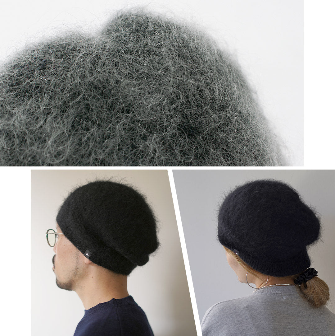 AND WANDER(アンドワンダー) モヘアウール ニットキャップ