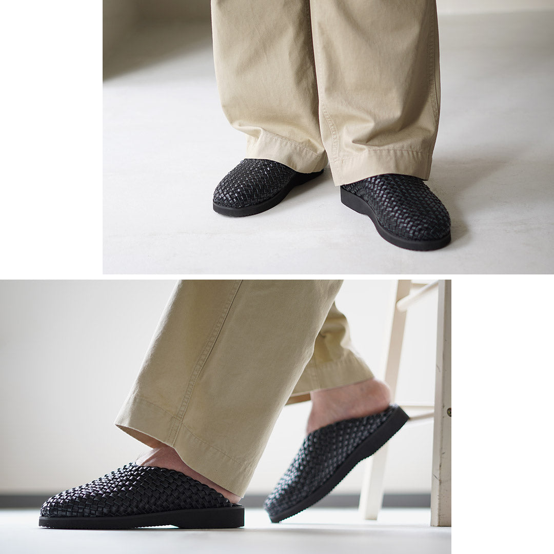 MOLLE SHOES(モールシューズ) ウーブン レザークロッグ