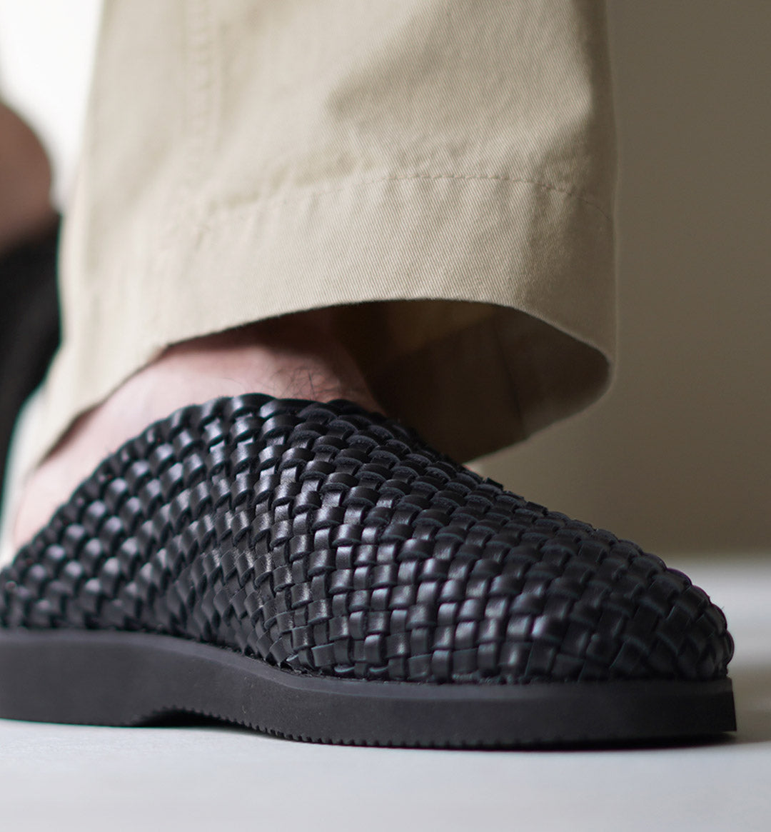 MOLLE SHOES(モールシューズ) ウーブン レザークロッグ