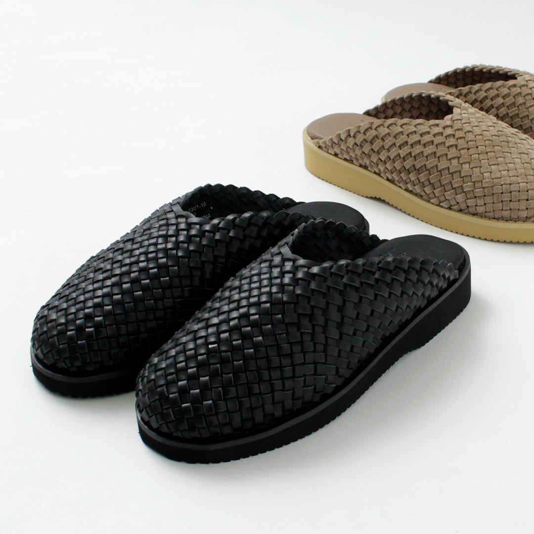MOLLE SHOES(モールシューズ) ウーブン レザークロッグ