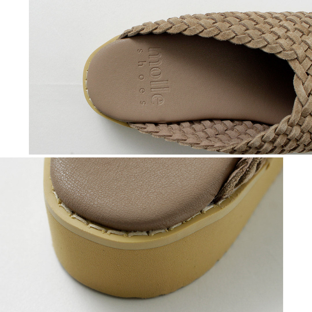 MOLLE SHOES(モールシューズ) ウーブン レザークロッグ