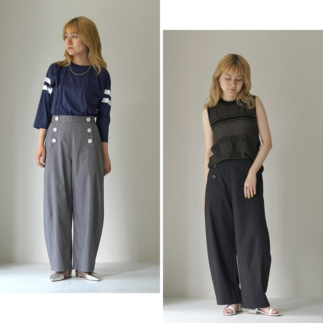 【30%OFF】KHA:KI(カーキ) マリン オーバルパンツ
