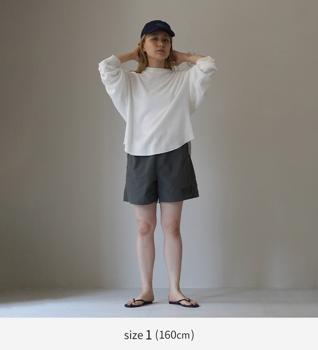 【50%OFF】KHA:KI(カーキ) Q.D. ナイロン ショーツ WAVY