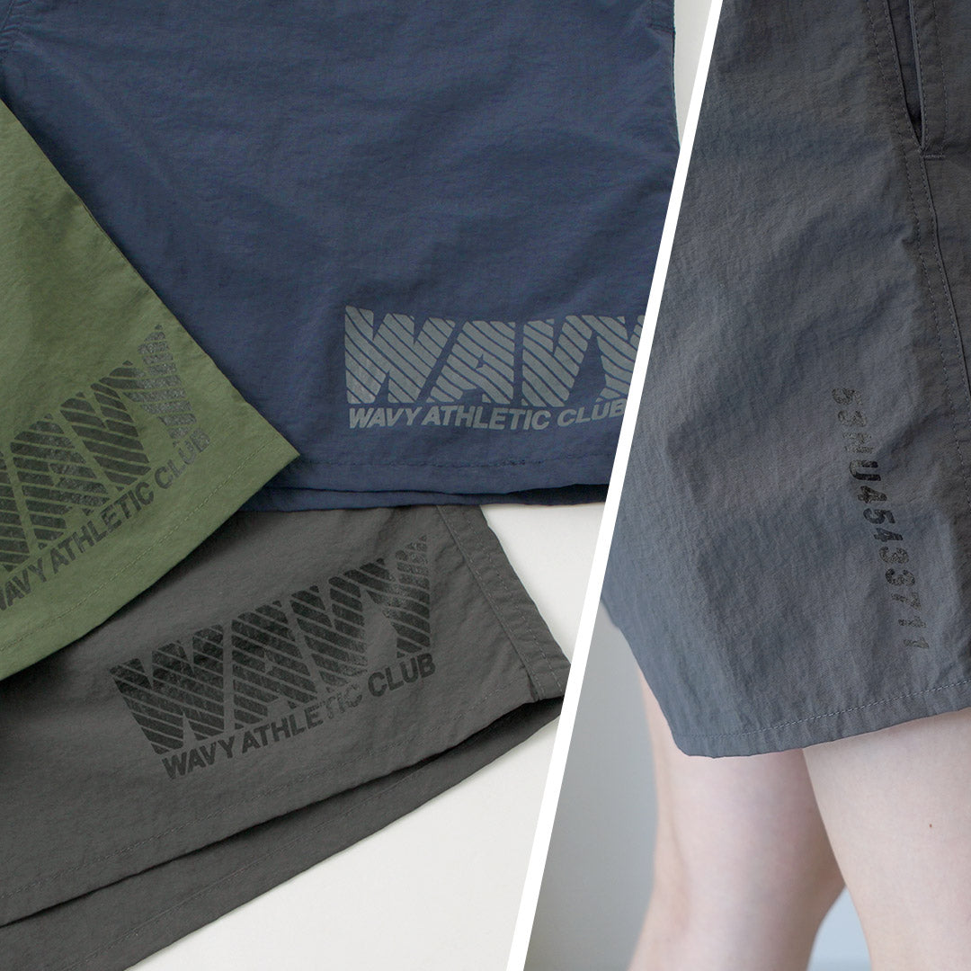 【50%OFF】KHA:KI(カーキ) Q.D. ナイロン ショーツ WAVY