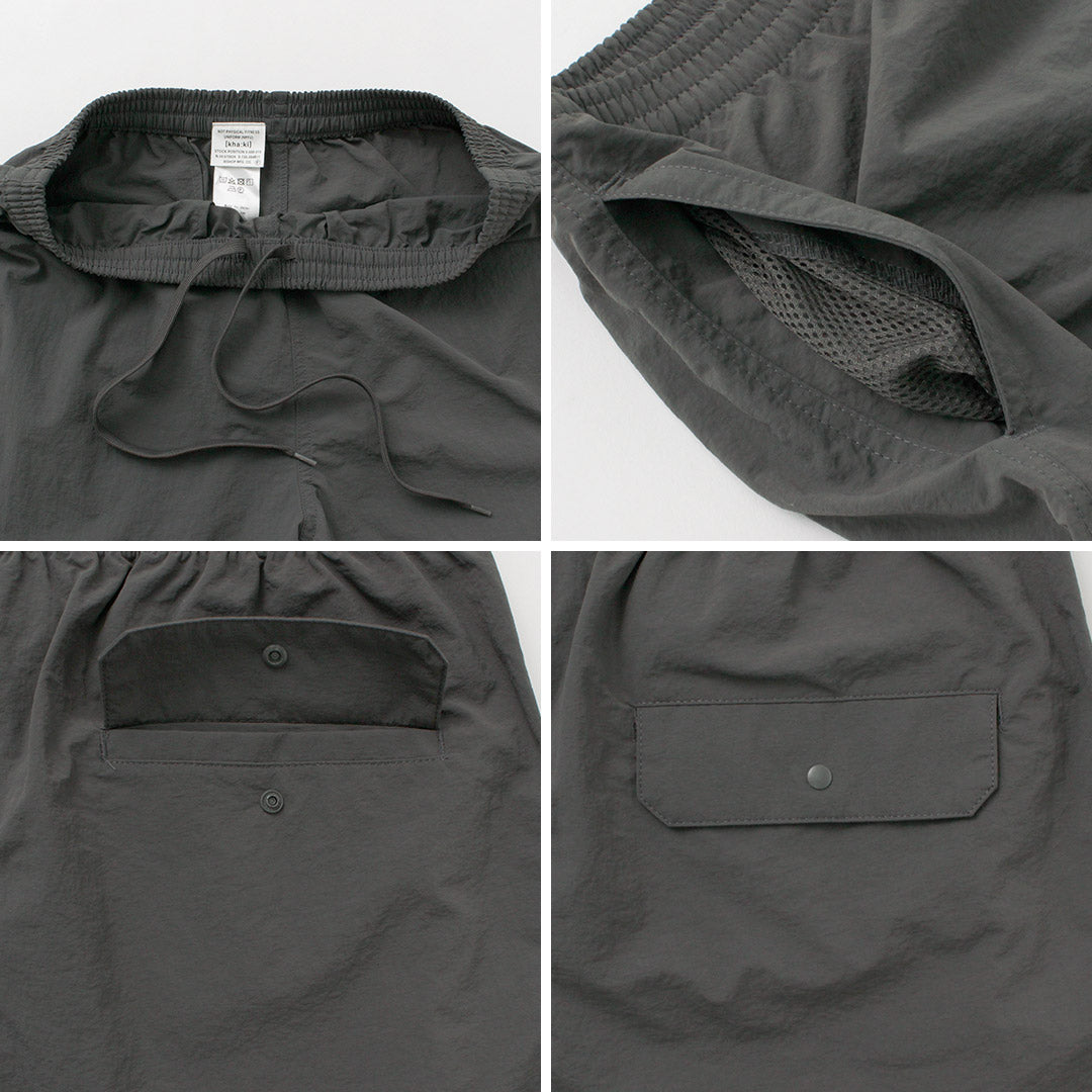 【50%OFF】KHA:KI(カーキ) Q.D. ナイロン ショーツ WAVY