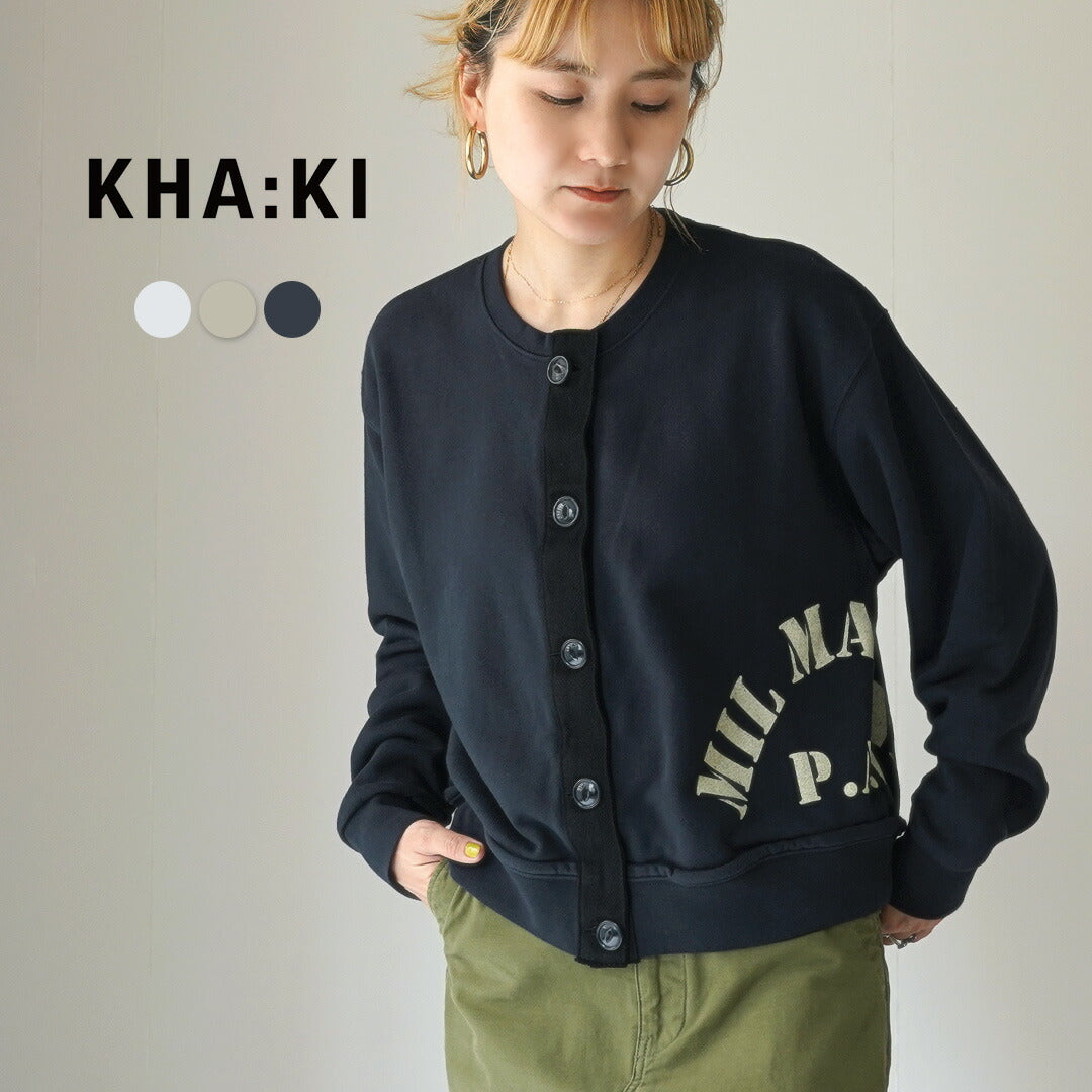 KHA:KI(カーキ) リメイク スウェット カーディガン