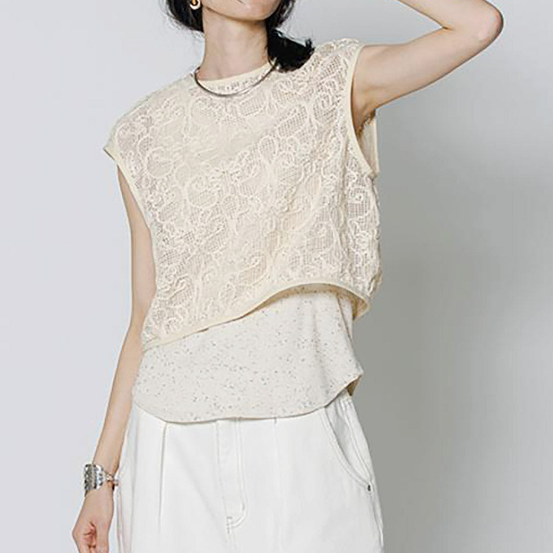 【30%OFF】YENN(イェン) カラー別注 コードレース ブラウス