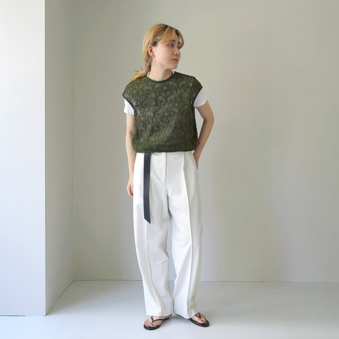 【30%OFF】YENN(イェン) カラー別注 コードレース ブラウス