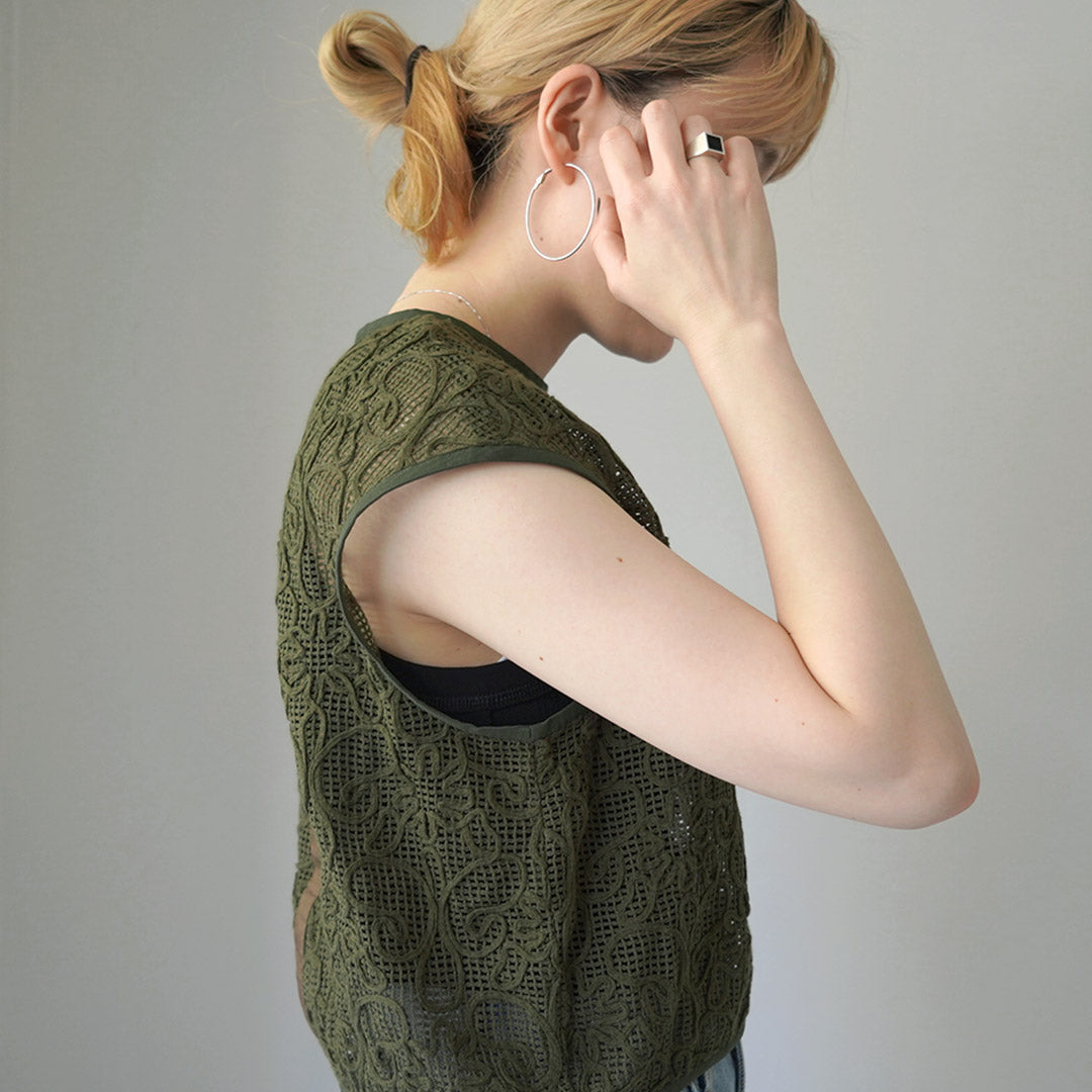 【30%OFF】YENN(イェン) カラー別注 コードレース ブラウス