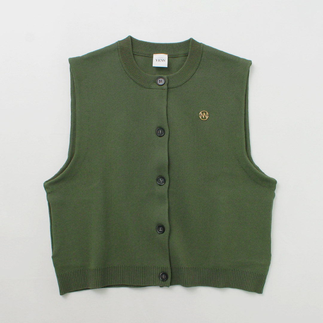 YENN(イェン) ダブルフェイス ニットベスト