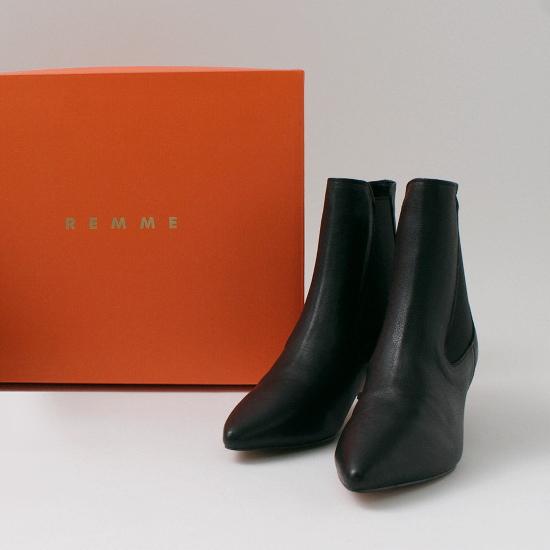 REMME(レメ) ポインテッド チェルシーブーツ 5cm ピンヒール