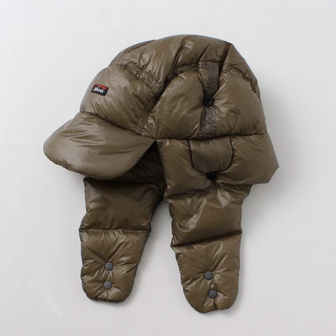 NANGA(ナンガ) マウンテンロッジ ダウン イヤーフラップキャップ