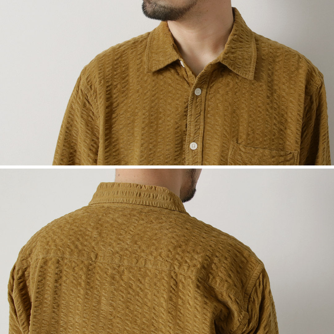 WAX LONDON(ワックスロンドン) シェリーシャツ シアサッカー コード