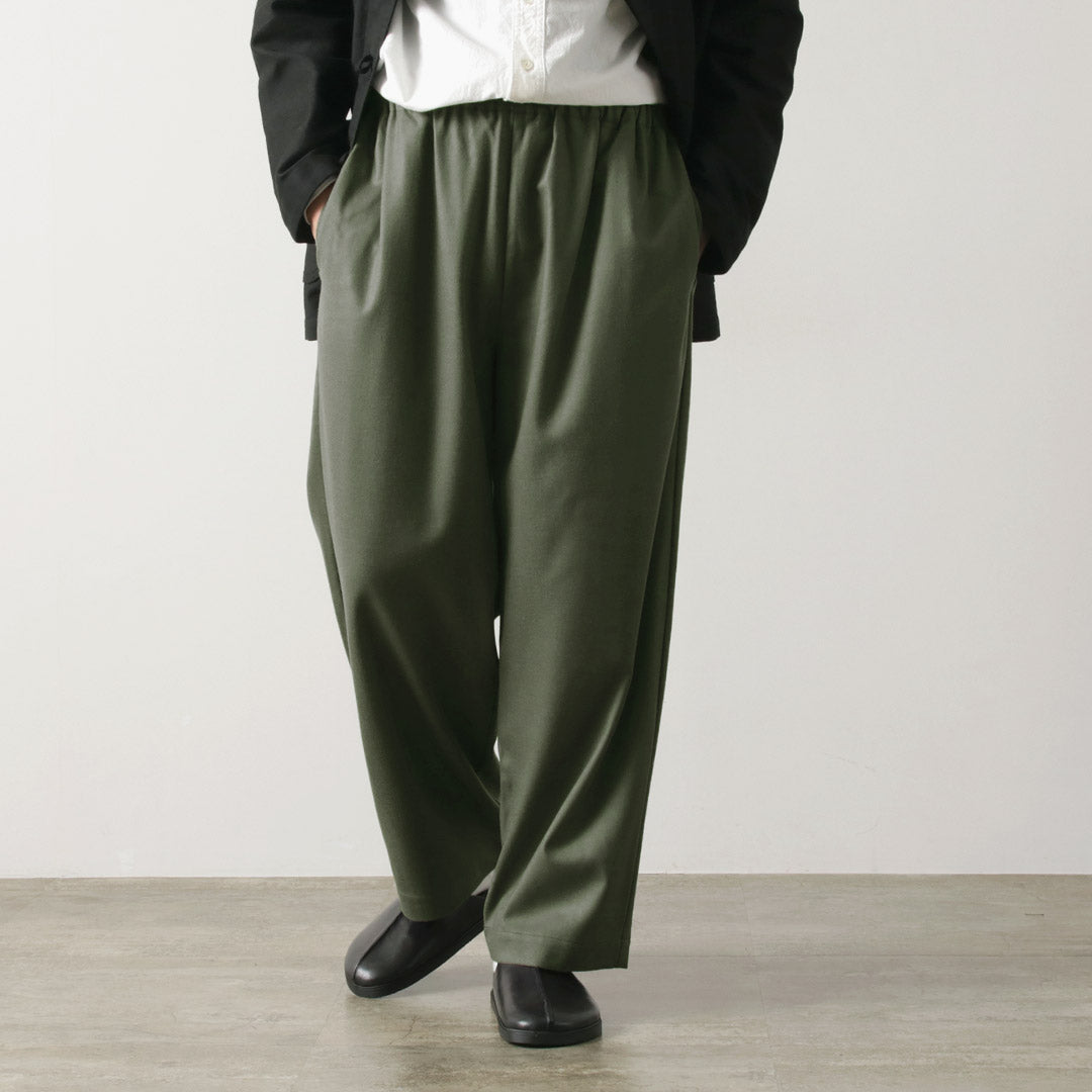 BASISBROEK(バージスブルック) MOREMO ワイドパンツ ハイカウント フランネル