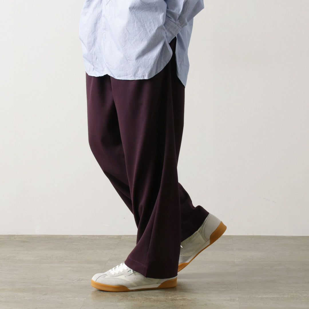 BASISBROEK(バージスブルック) MOREMO ワイドパンツ ハイカウント フランネル