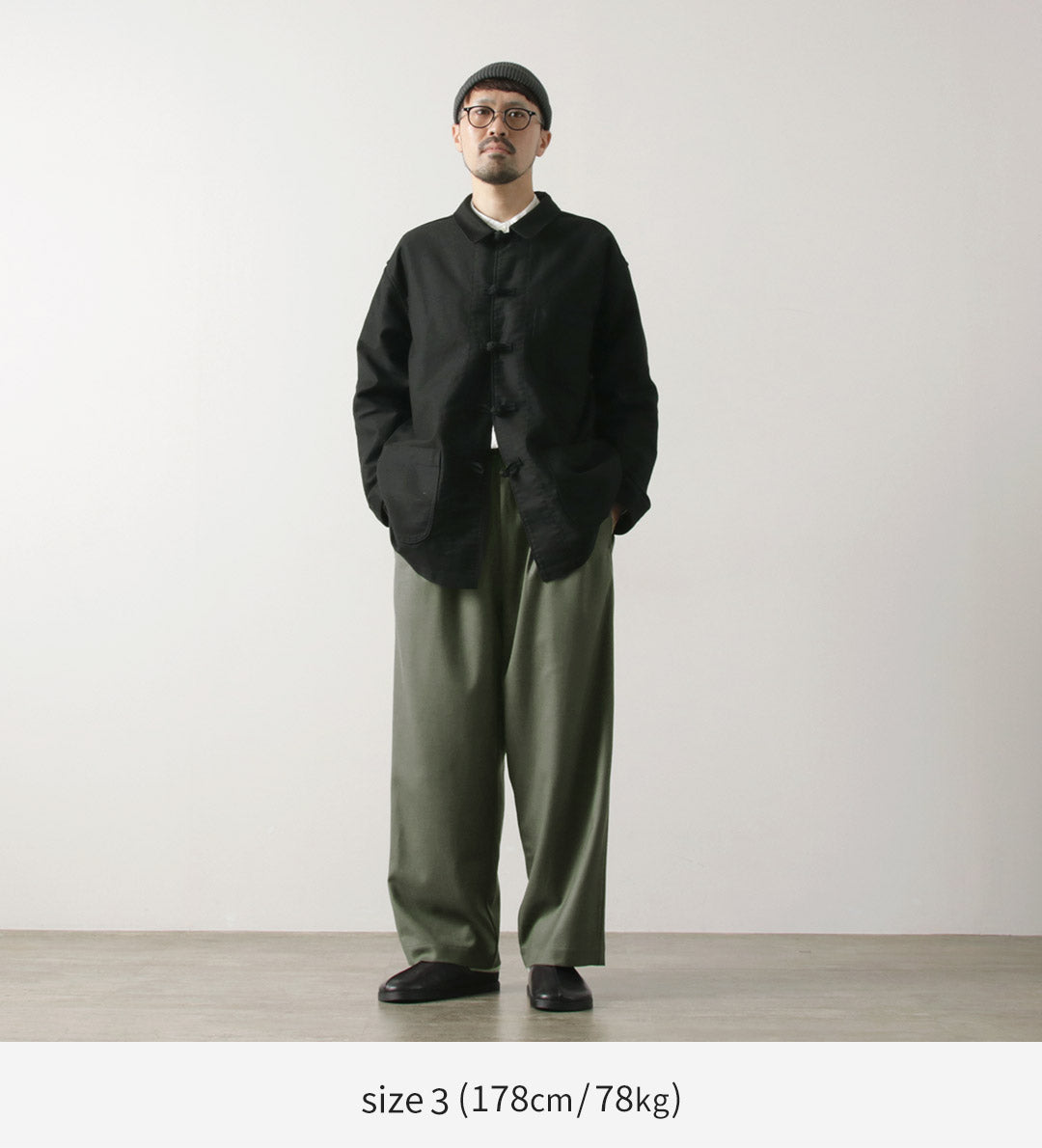 BASISBROEK(バージスブルック) MOREMO ワイドパンツ ハイカウント フランネル