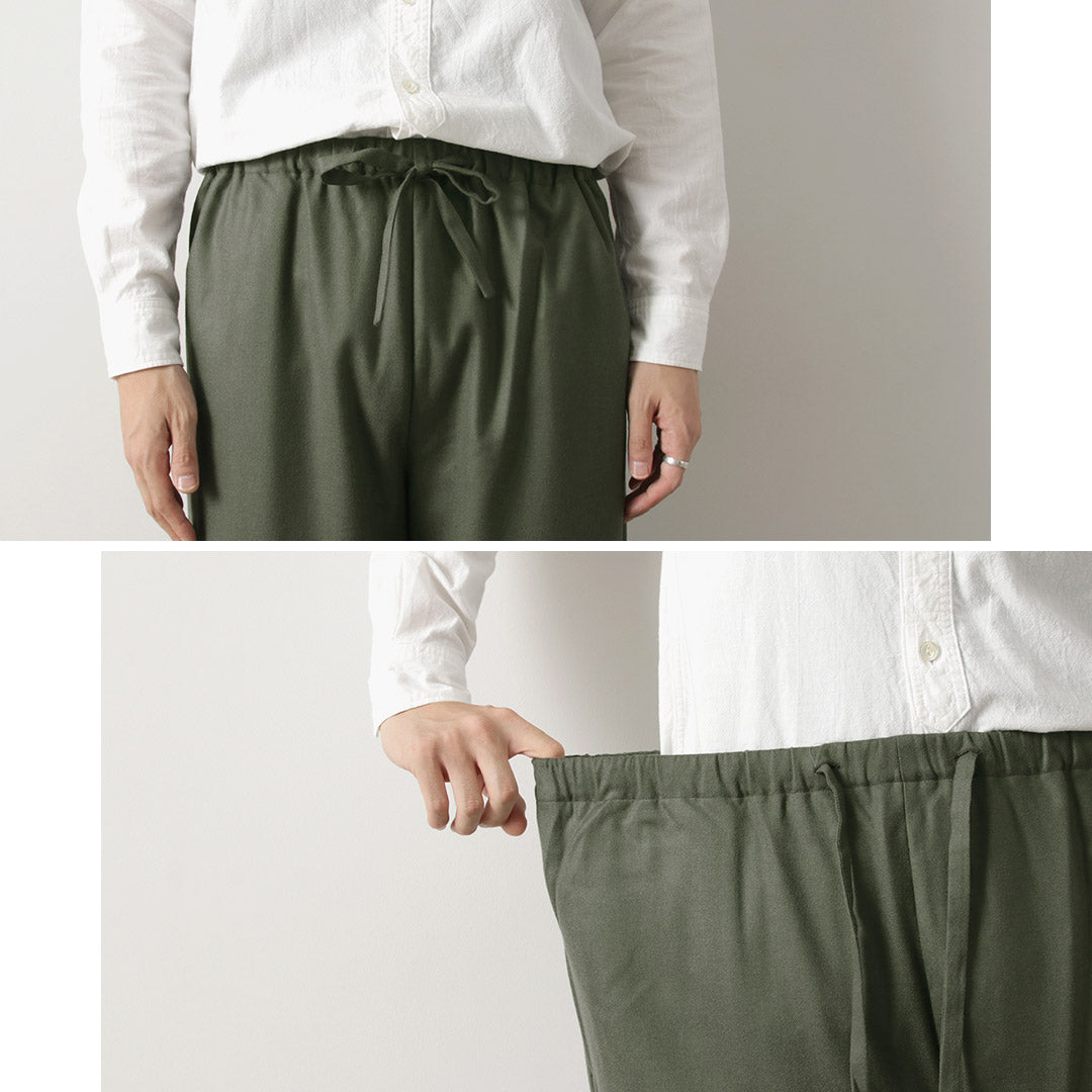 BASISBROEK(バージスブルック) MOREMO ワイドパンツ ハイカウント フランネル