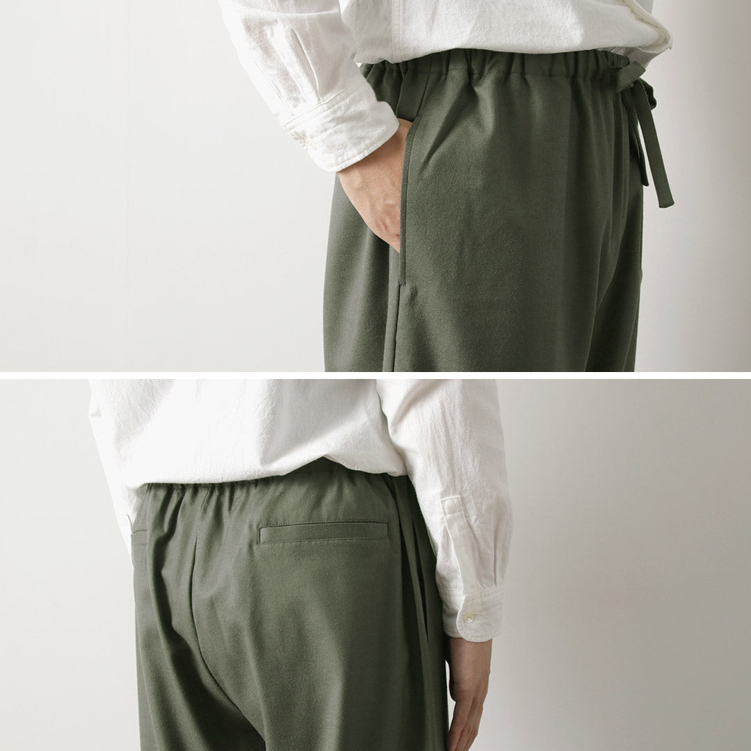 BASISBROEK(バージスブルック) MOREMO ワイドパンツ ハイカウント フランネル